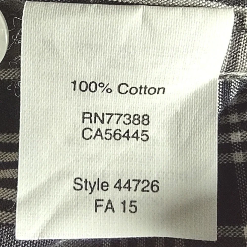 J. Crew Button Down Shirt XL Mens Plaid Brown White Retro Cabin Core Long Sleeve